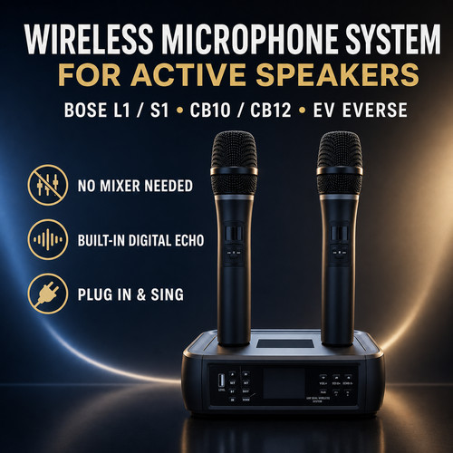 Dual wireless microphone - wireless,